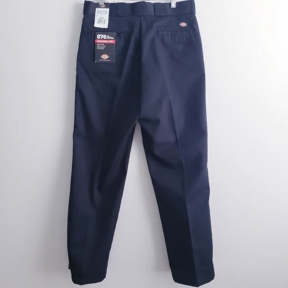 Dickies Mens Black 874 Original Fit Work Pants New With Tags - Picture 6 of 10